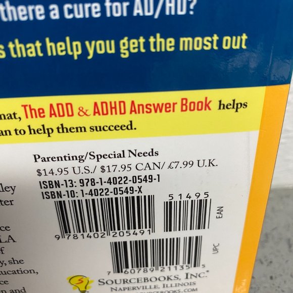 The ADD & ADHD Answer Book Professional Answers to 275 of the Top Questions - Picture 3 of 4